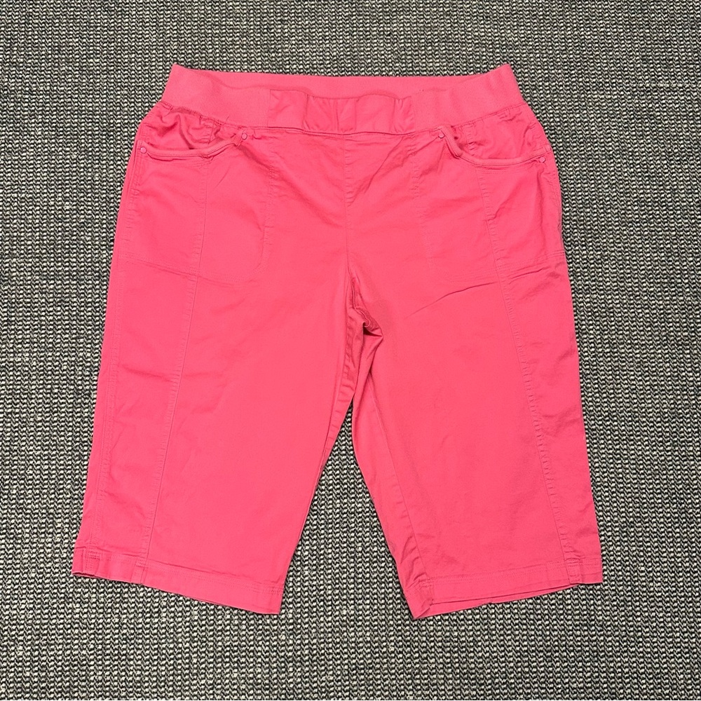 Christopher & Banks Hot Pink Pull-On Capri Pants
